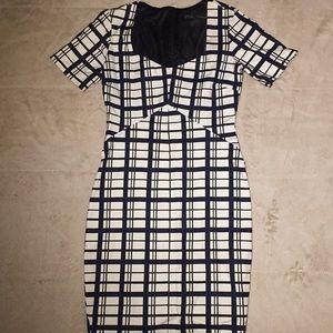 Zara square pattern dress